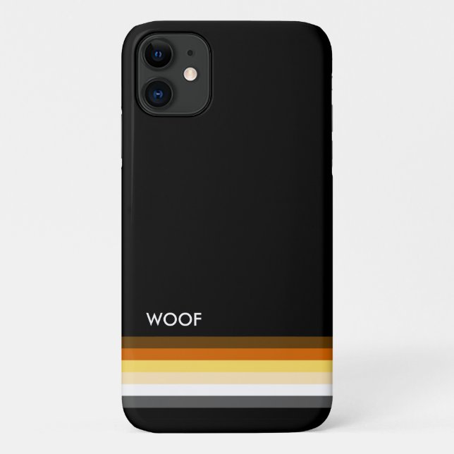 Coques Case-Mate iPhone Drapeau de la fierté de l'ours cool (Dos)