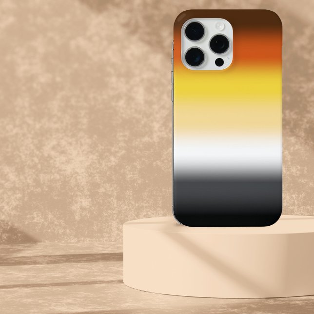 Coques Case-Mate iPhone Drapeau de la fierté d'ours gris dégradé - Drapeau (Créateur téléchargé)