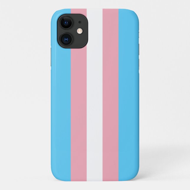 Coques Case-Mate iPhone Drapeau de la fierté transgenre (Dos)