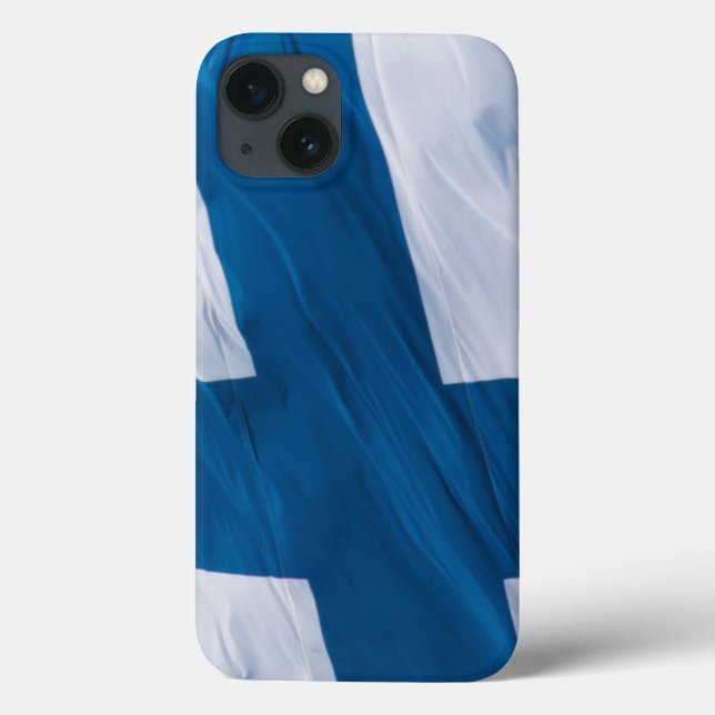 Coques Case-Mate iPhone Drapeau de la Finlande (Verso)