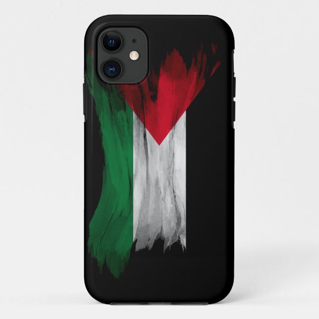 Coques Case-Mate iPhone Drapeau de la Palestine brassée, drapeau national (Dos)