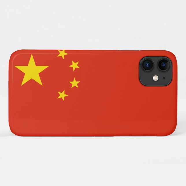 Coques Case-Mate iPhone Drapeau de la République populaire de Chine (Dos (Horizontal))