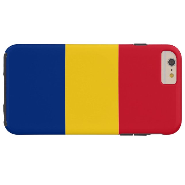 Coques Case-Mate iPhone Drapeau de la Roumanie (Dos Horizontal)