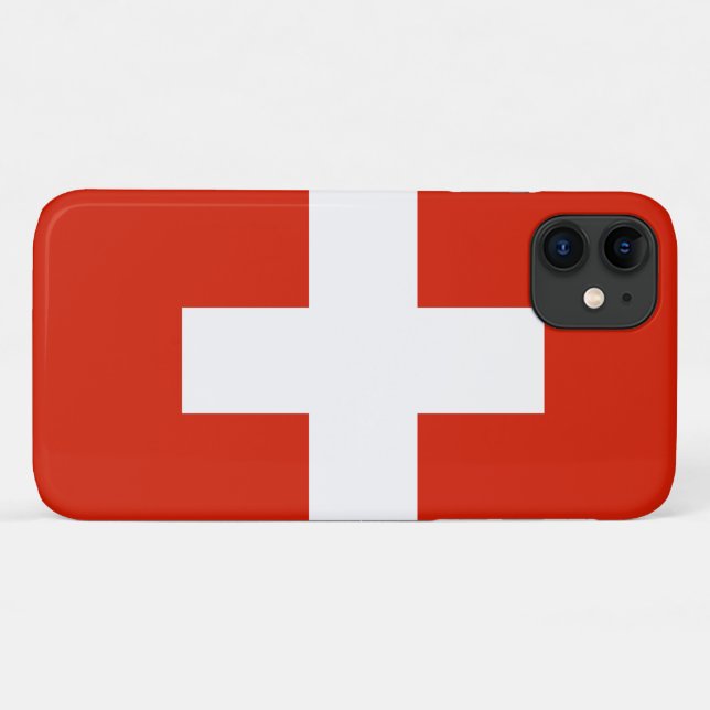 Coques Case-Mate iPhone Drapeau de la Suisse (Dos (Horizontal))