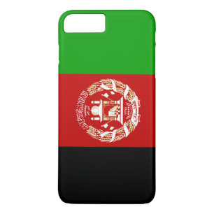 Coque iPhone 8 Plus/7 Plus Drapeau de l'Afghanistan