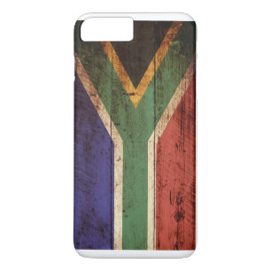 Etui iPhone Case-Mate Drapeau de l'Afrique du Sud sur le vieux grain en