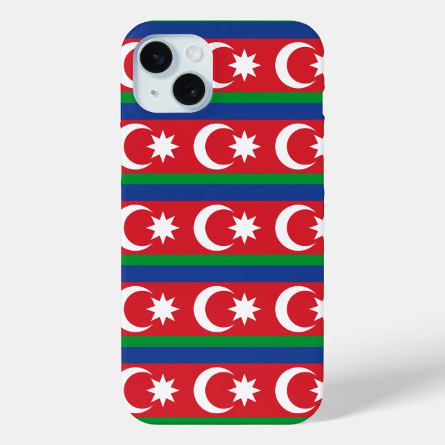 Coques Case-Mate iPhone Drapeau de l'Azerbaïdjan motif (Verso)