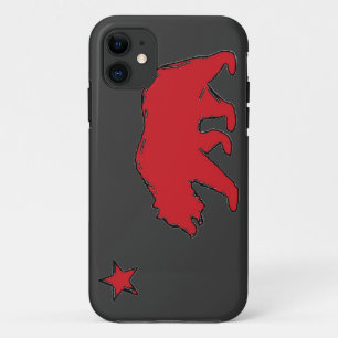 Case-Mate iPhone Case drapeau de l'état de Californie rouge gris ours ip