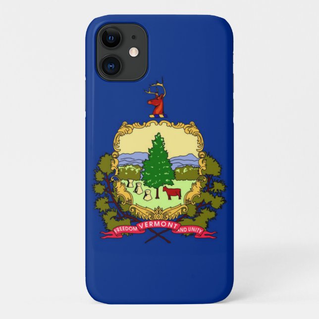 Coques Case-Mate iPhone Drapeau de l'État du Vermont (Dos)