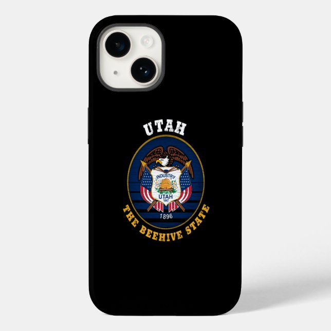 COQUES Case-Mate iPhone DRAPEAU DE L'ÉTAT D'UTAH BEEHIVE (Verso)