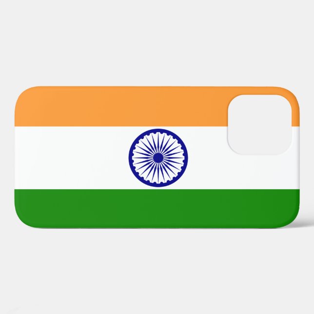 Coques Case-Mate iPhone Drapeau de l'Inde (Verso (horizontal))