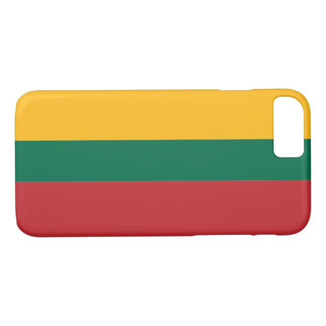 Coques Case-Mate iPhone Drapeau de Lituanie (Dos (Horizontal))