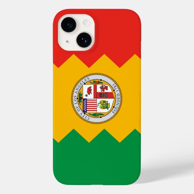 Coques Case-Mate iPhone Drapeau de Los Angeles (Verso)