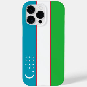 Coque Pour Pour iPhone 14 Pro Max Drapeau de l'Ouzbékistan