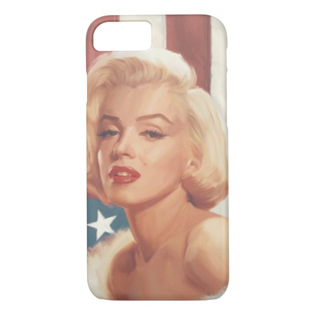 Coques Case-Mate iPhone Drapeau de Marilyn (Dos)
