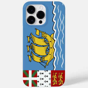 Coque Pour Pour iPhone 14 Pro Max Drapeau de Saint-Pierre-et-Miquelon