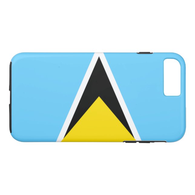 Coques Case-Mate iPhone Drapeau de Sainte-Lucie (Dos (Horizontal))