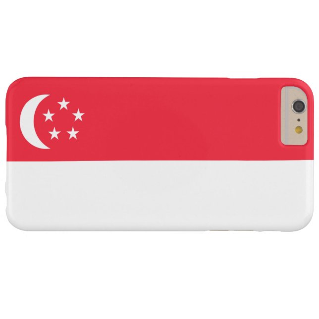 Coques Case-Mate iPhone Drapeau de Singapour (Dos (Horizontal))