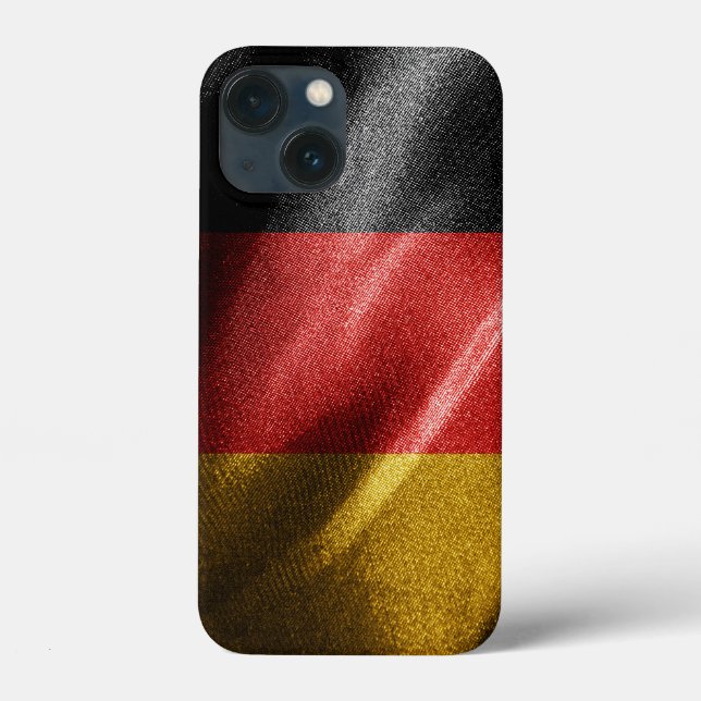 Coques Case-Mate iPhone Drapeau de soie allemand (Verso)