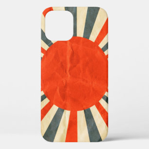 Case-Mate iPhone Case Drapeau de soleil rouge sur texture papier, style 