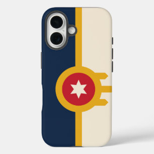 Coques iPhone 16 Drapeau de Tulsa, Oklahoma