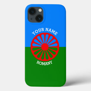 iPhone 13 Coque Drapeau de voyageur tzigane romani officiel person