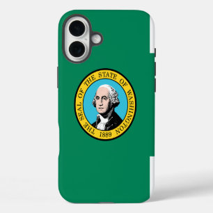 Coques iPhone 16 Plus Drapeau de Washington