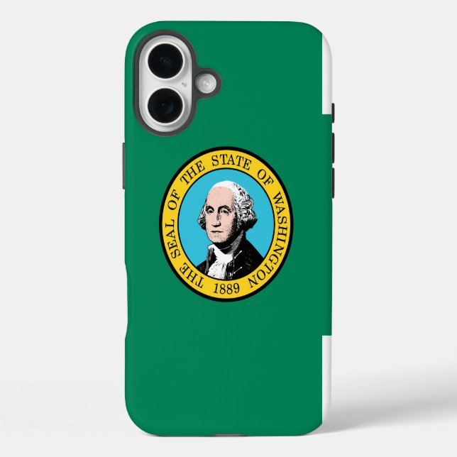 Coques Case-Mate iPhone Drapeau de Washington (Verso)
