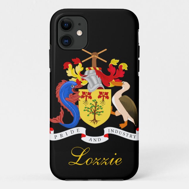 Coques Case-Mate iPhone Drapeau des Barbade (Dos)