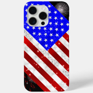 Coque iPhone 15 Pro Max Drapeau des États-Unis