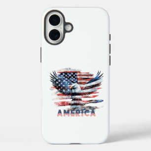 Coques iPhone 16 Plus Drapeau des États-Unis. Amérique