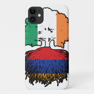 Case-Mate iPhone Case Drapeau des racines d'arbres arméniennes irlandais