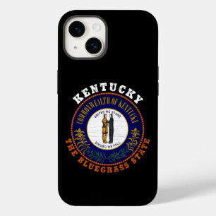 COQUE POUR iPhone 14 DRAPEAU D'ÉTAT KENTUCKY BLUEGRASS