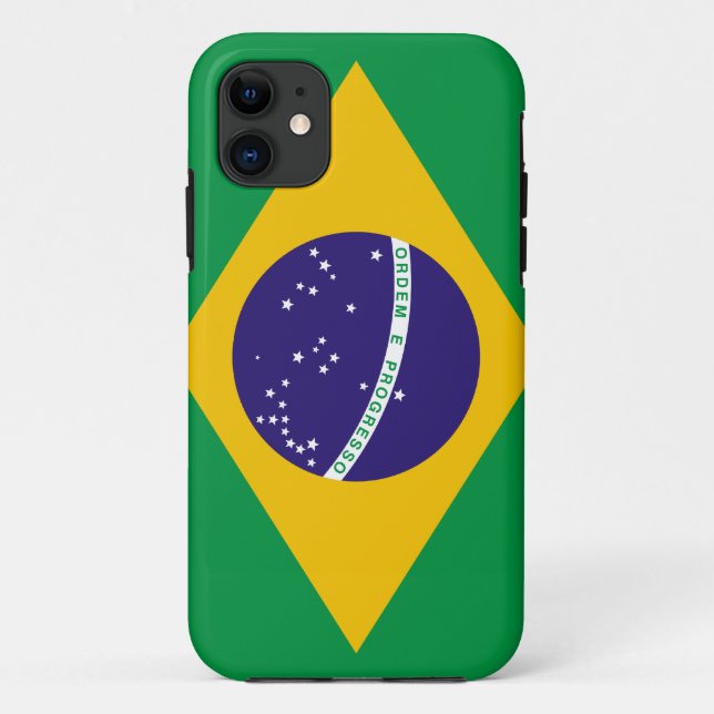 Coques Case-Mate iPhone Drapeau du Brésil (Dos)