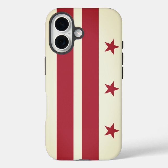 Coques Case-Mate iPhone Drapeau du District de Columbia Case-Mate iPhone  (Verso)