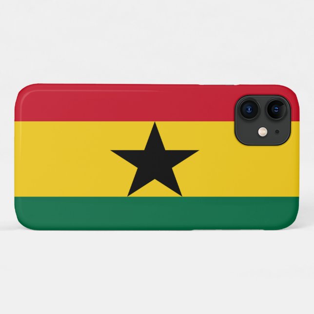 Coques Case-Mate iPhone Drapeau du Ghana (Dos (Horizontal))