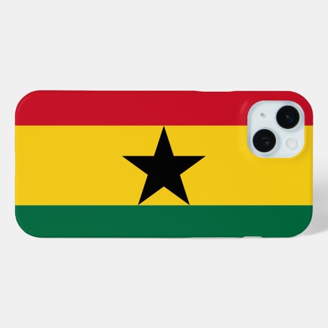 Coques Case-Mate iPhone Drapeau du Ghana (Verso (horizontal))
