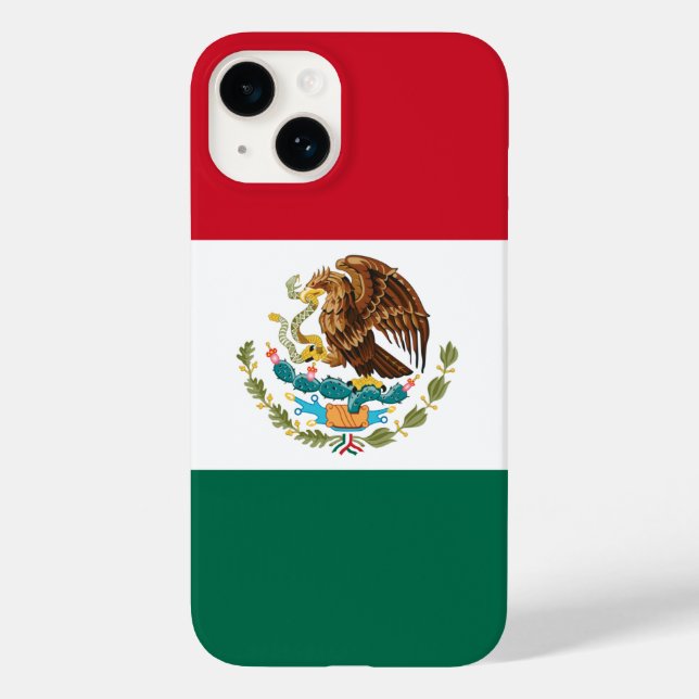 Coques Case-Mate iPhone Drapeau du Mexique, Bandera de la République mexic (Verso)