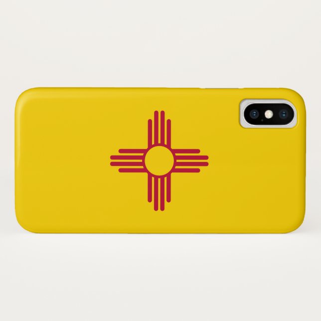 Coques Case-Mate iPhone Drapeau du Nouveau-Mexique (États-Unis) (Dos (Horizontal))