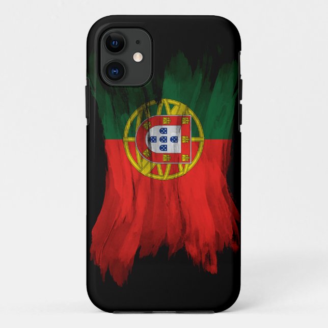 Coques Case-Mate iPhone Drapeau du Portugal bracelet, drapeau national (Dos)
