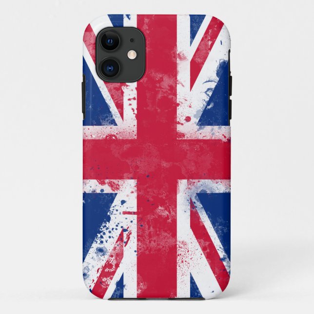 Coques Case-Mate iPhone Drapeau du Royaume-Uni ou de l'Union Jack (Dos)