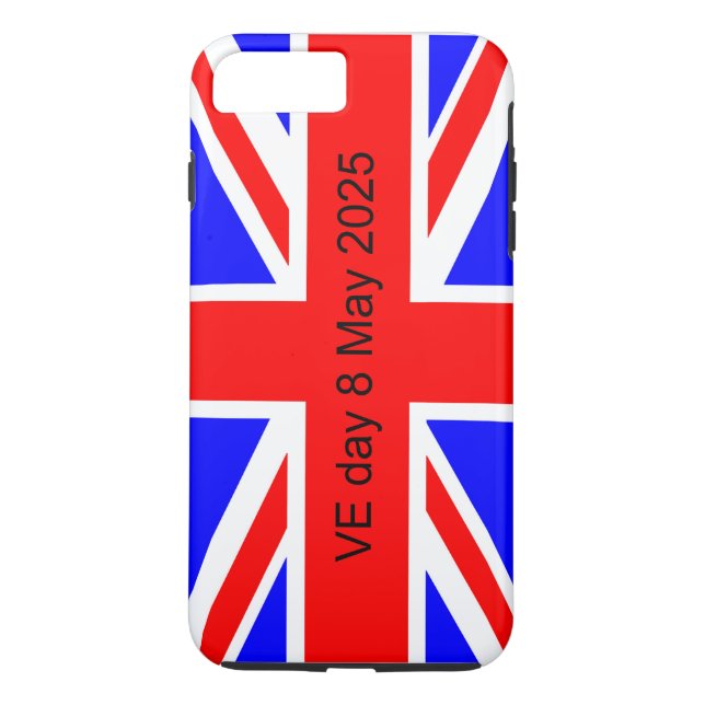 Coques Case-Mate iPhone Drapeau du Royaume-Uni VE jour 2025 (Dos)