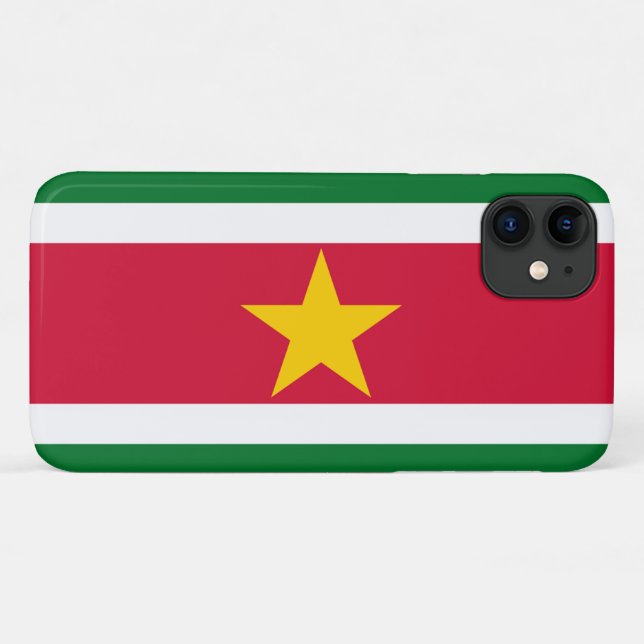 Coques Case-Mate iPhone Drapeau du Suriname (Dos (Horizontal))