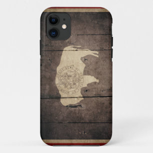Etui iPhone Case-Mate Drapeau en bois rocailleux du Wyoming
