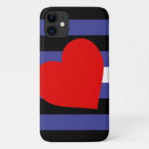 Case-Mate iPhone Case Drapeau et cœur de fierté en cuir