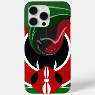 Coque iPhone 15 Pro Max Drapeau Fluide Kenya Hakuna Matata