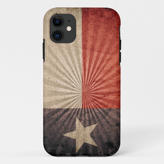 Coques Case-Mate iPhone Drapeau grunge frais du Texas (Dos)