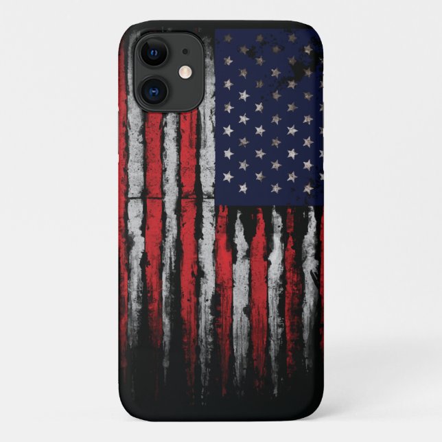 Coques Case-Mate iPhone Drapeau Grunge U.S.A (Dos)