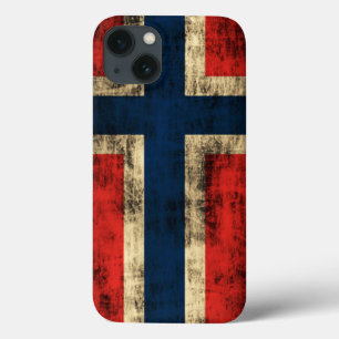 Case-Mate iPhone Case Drapeau grunge vintage de la Norvège