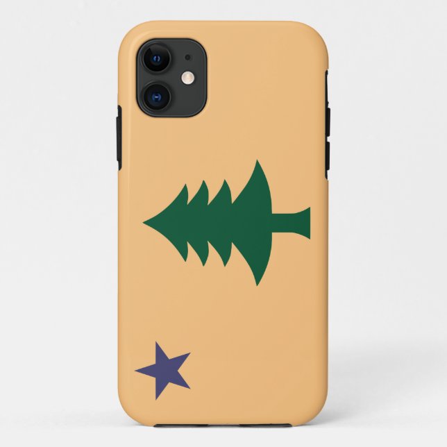 Coques Case-Mate iPhone Drapeau historique du Maine (1901-1909) (Dos)